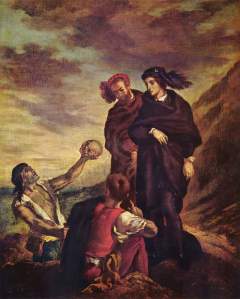 Hamlet y Horacio en el cementerio (1839), de Eugène Delacroix (1798-1863)